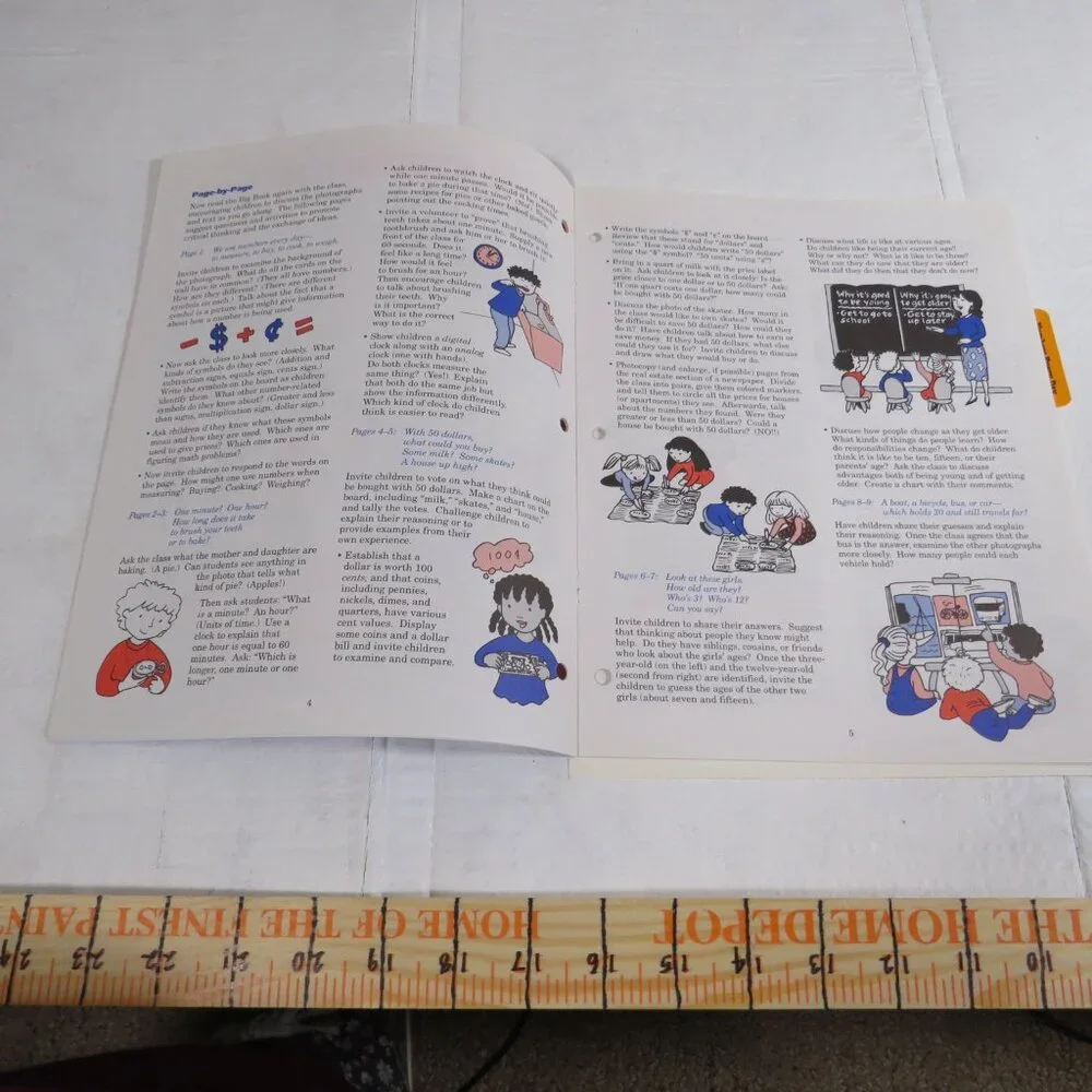 Numbers Every Day BIG BOOK (almost 2 feet tall) with teacher pages CLASSROOM